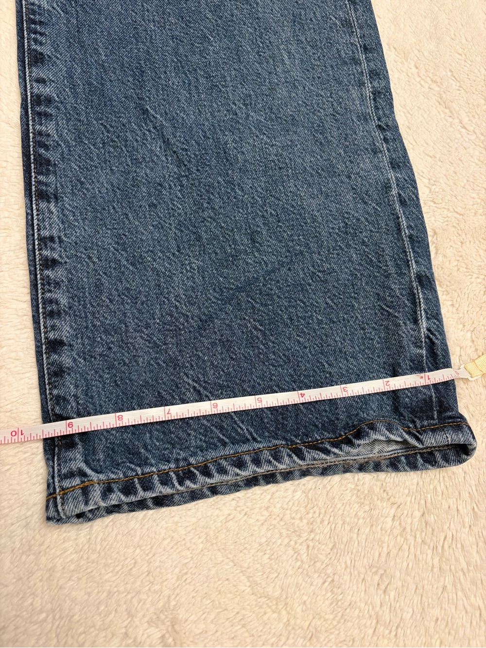 Citizens of Humanity Women Jeans 25 Blue Denim Anina Dark Button Fly Wide Leg - Picture 13 of 16